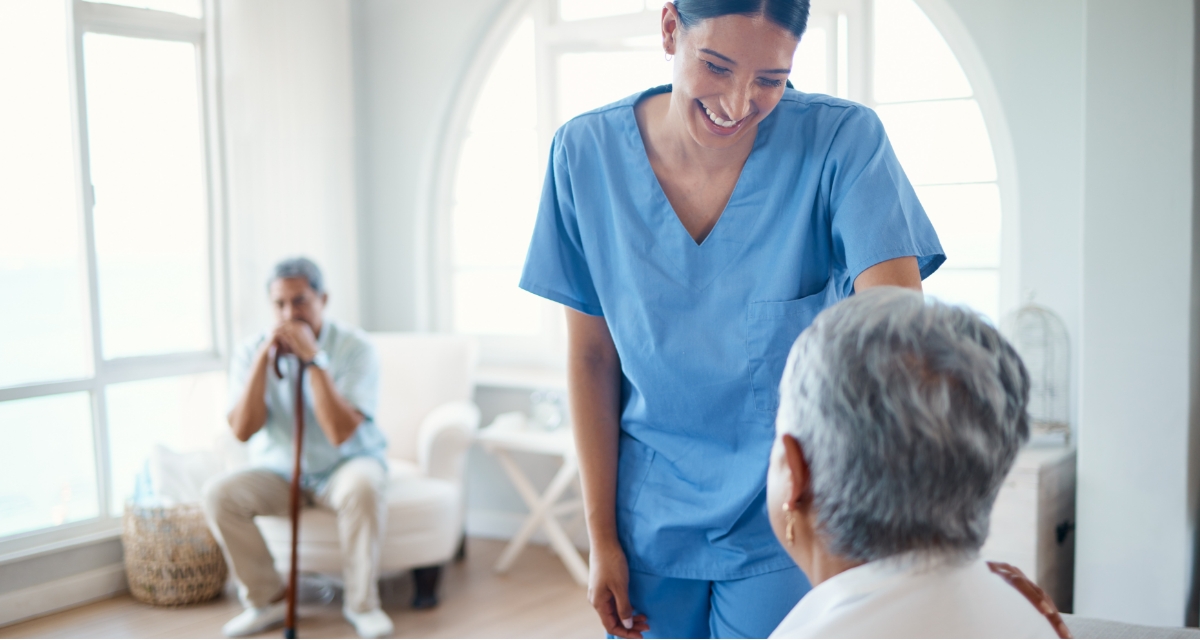 A carer in the home